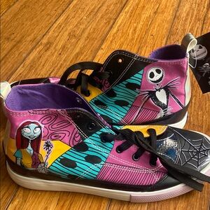 The Nightmare Before Christmas Purple and Pink High-Top Sneakers